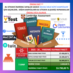 7.SINIF YARDIMCI KAYNAK PAKETİ