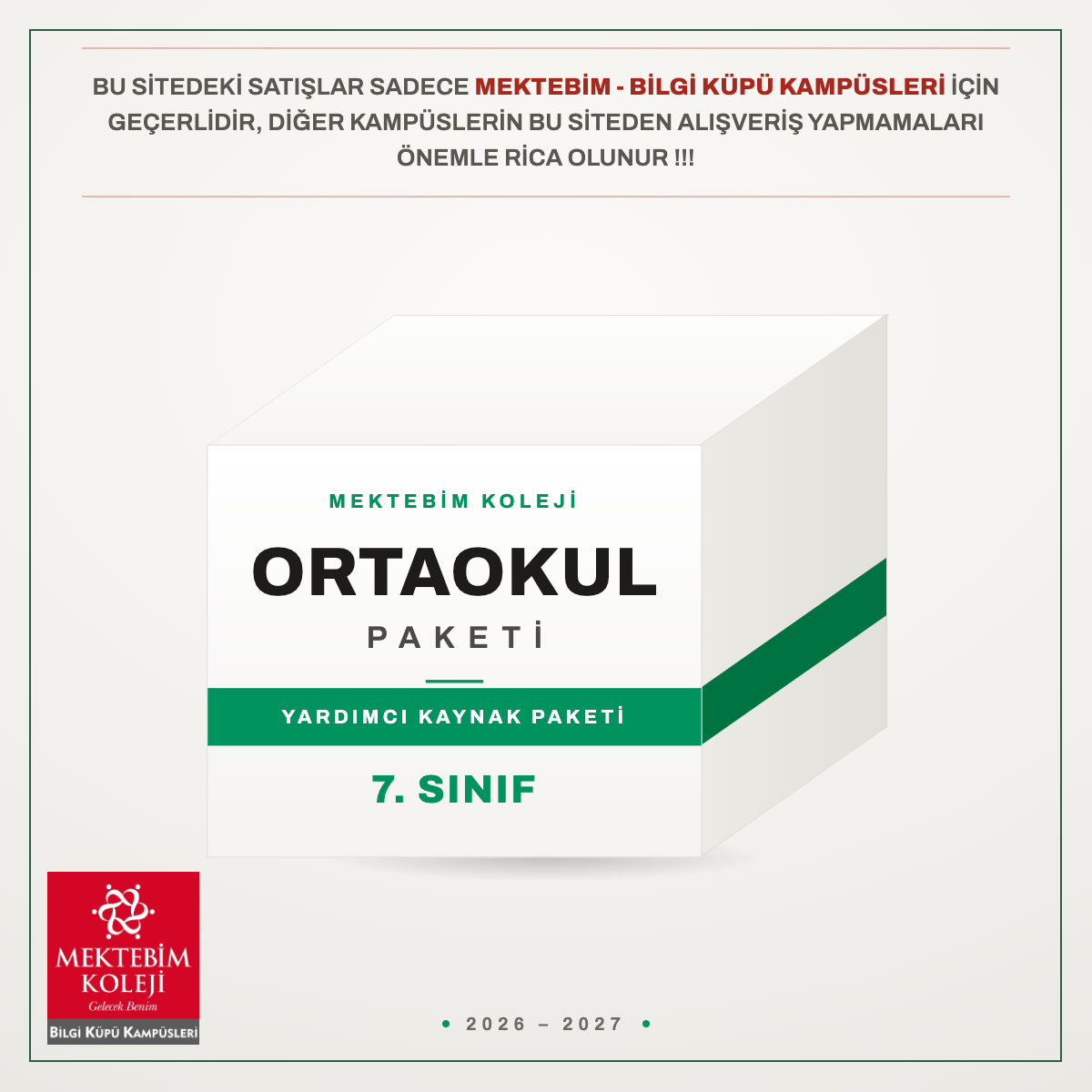 7.SINIF YARDIMCI KAYNAK PAKETİ