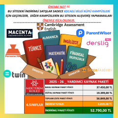 4.SINIF YARDIMCI KAYNAK PAKETİ