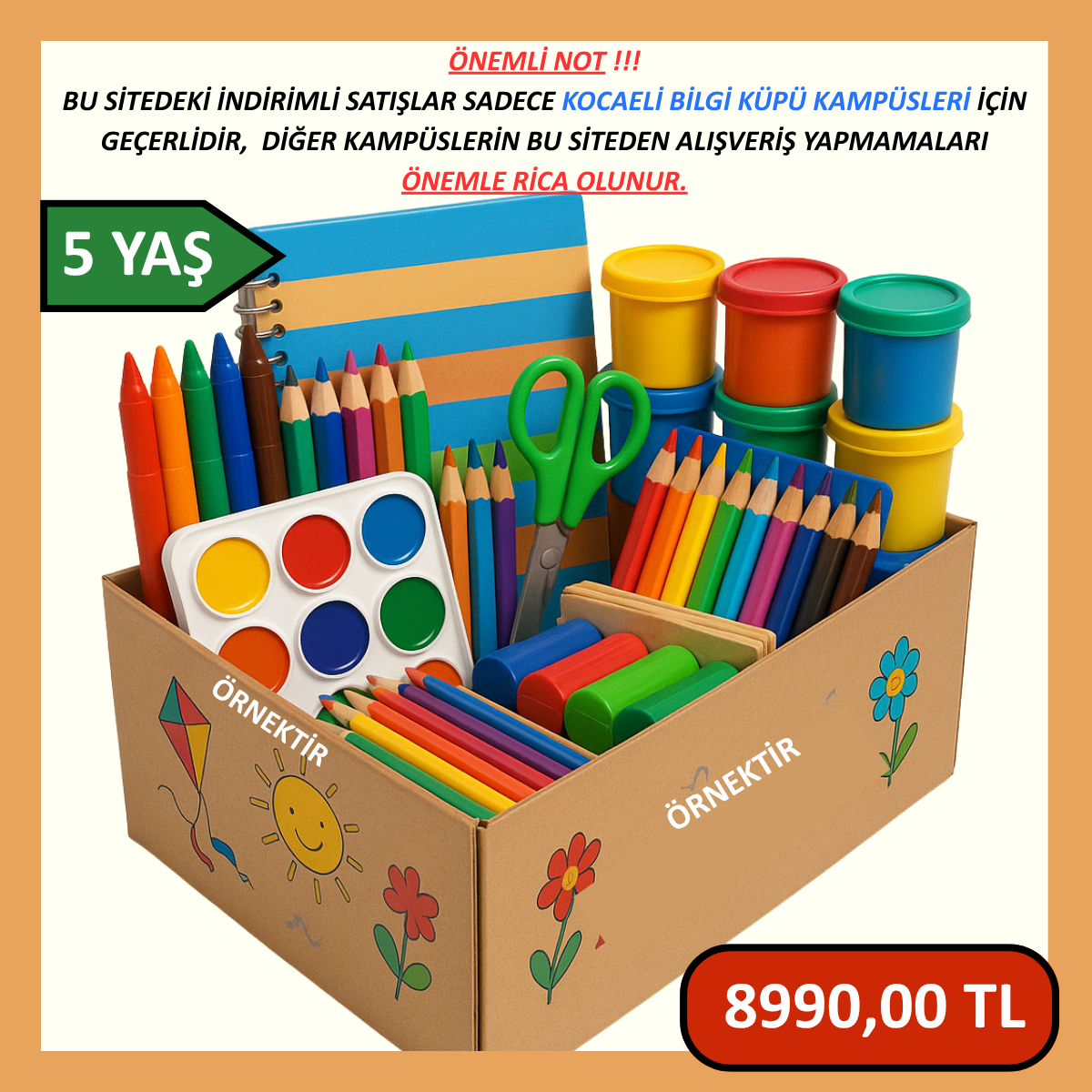 5 YAŞ KIRTASİYE PAKETİ