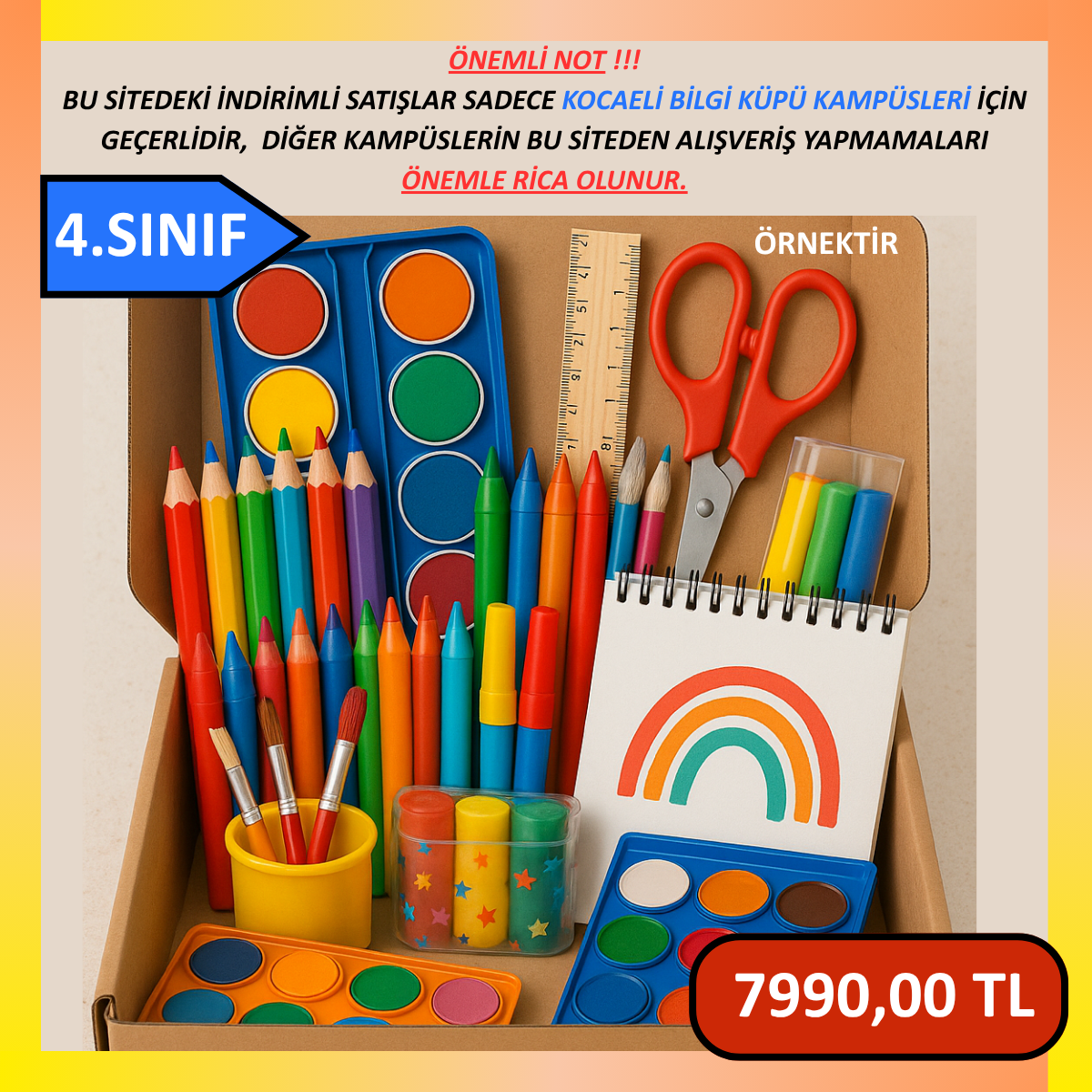 4.SINIF KIRTASİYE PAKETİ